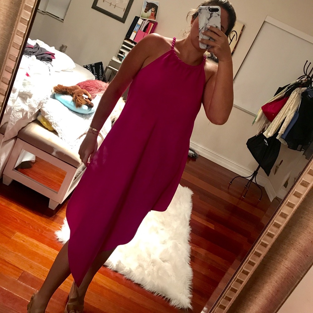 Fuchsia short/long dress! Rachel Roy